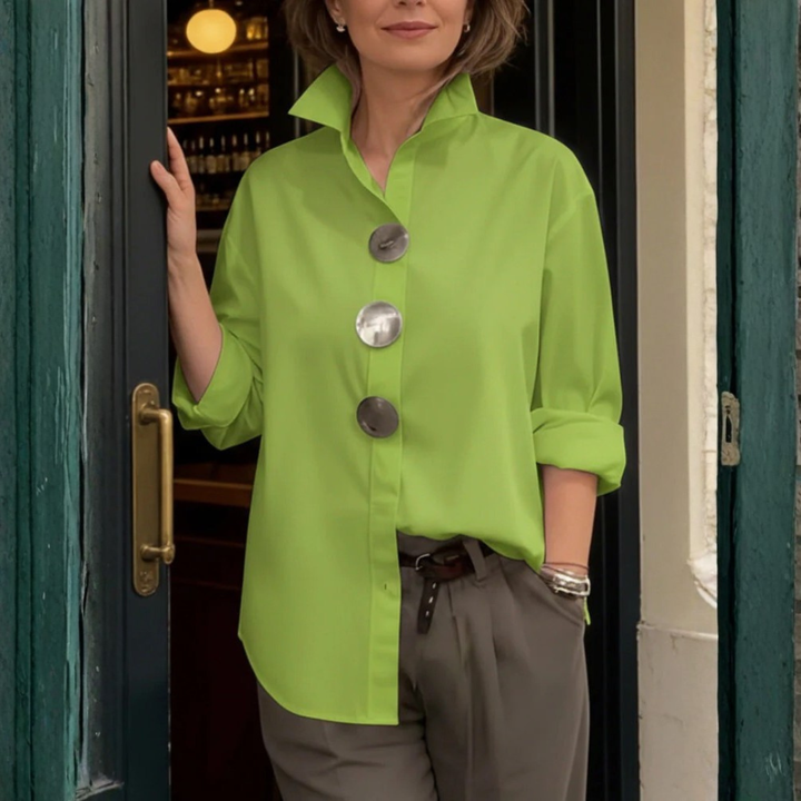 The Rosa Statement Button Blouse