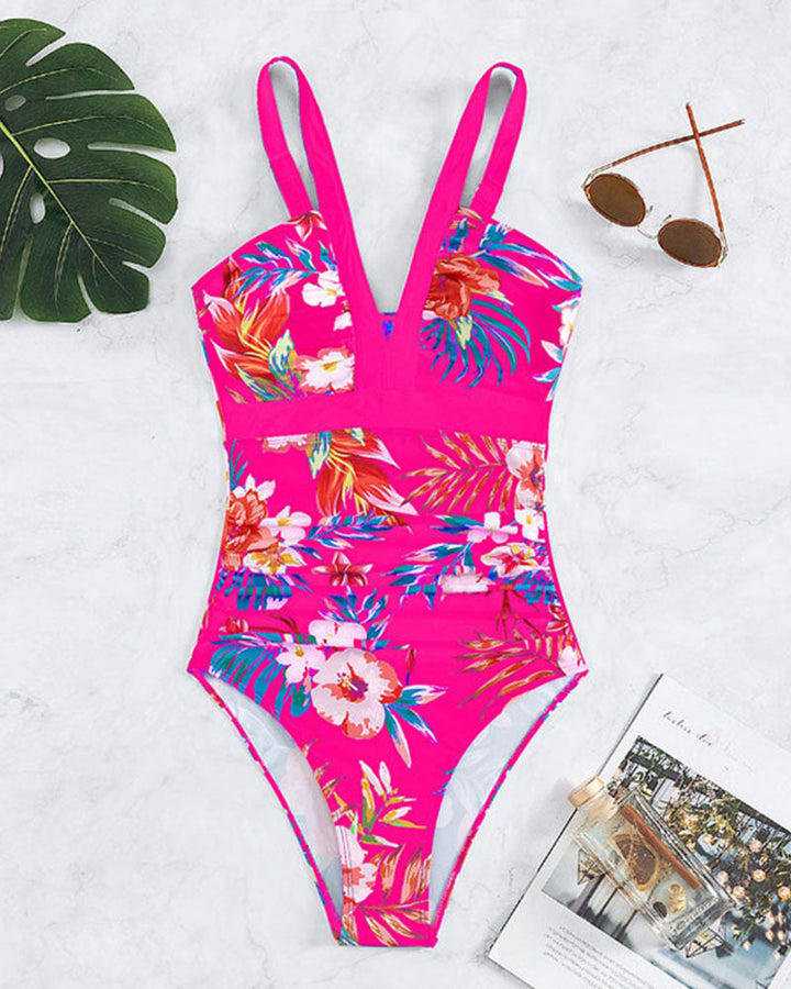 Pamela - Chic Floral One-Piece