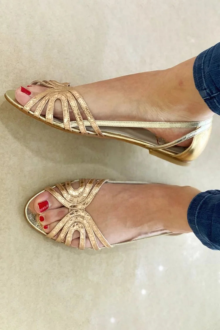 ELEONORA | Golden Summer Sandals