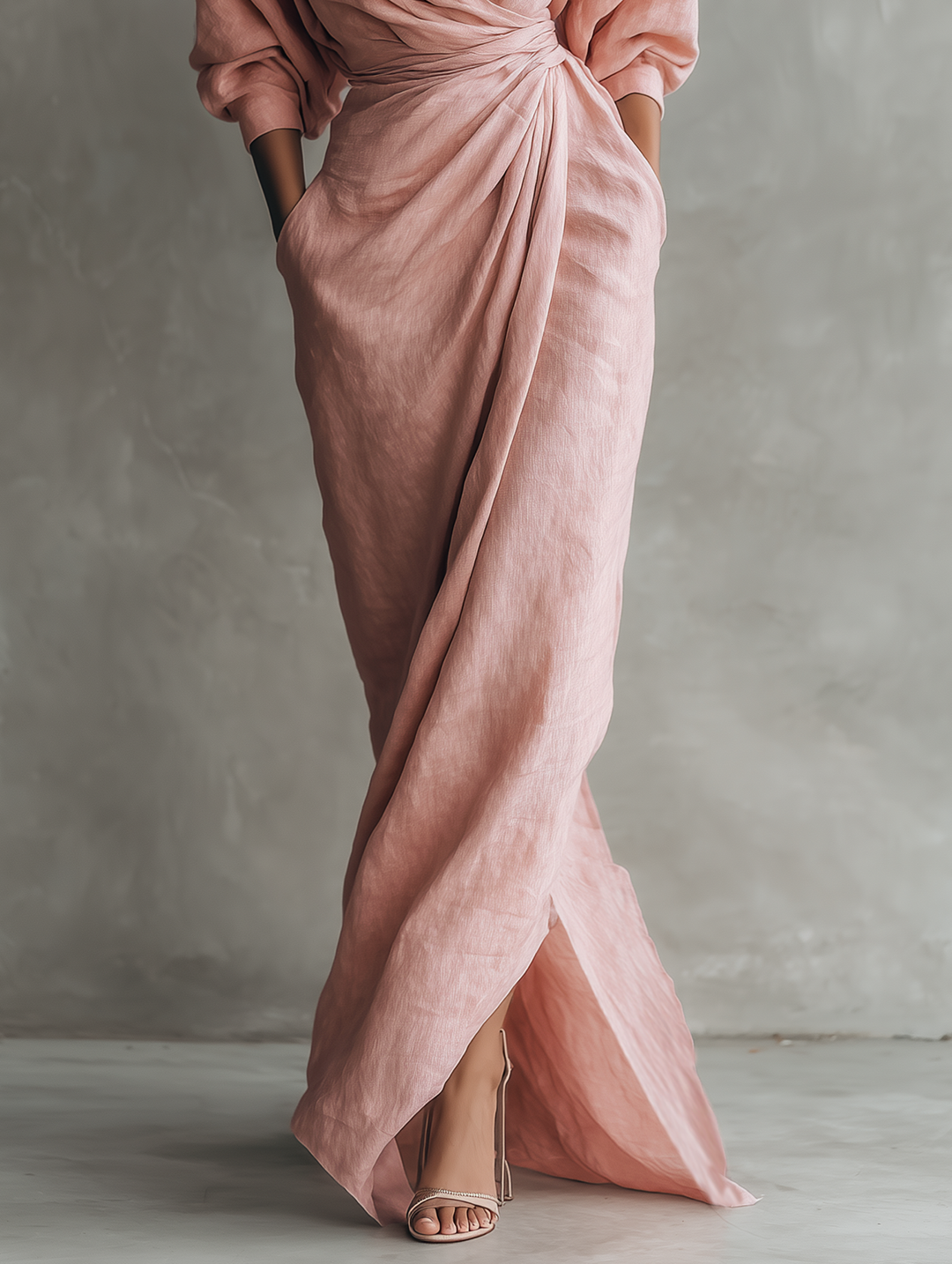 The Rosa Linen Maxi Dress
