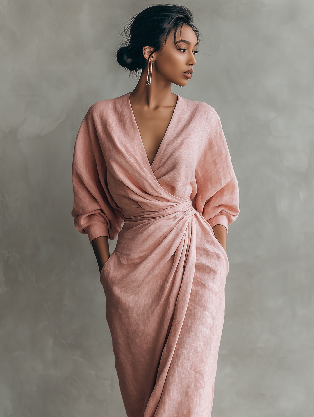 The Rosa Linen Maxi Dress