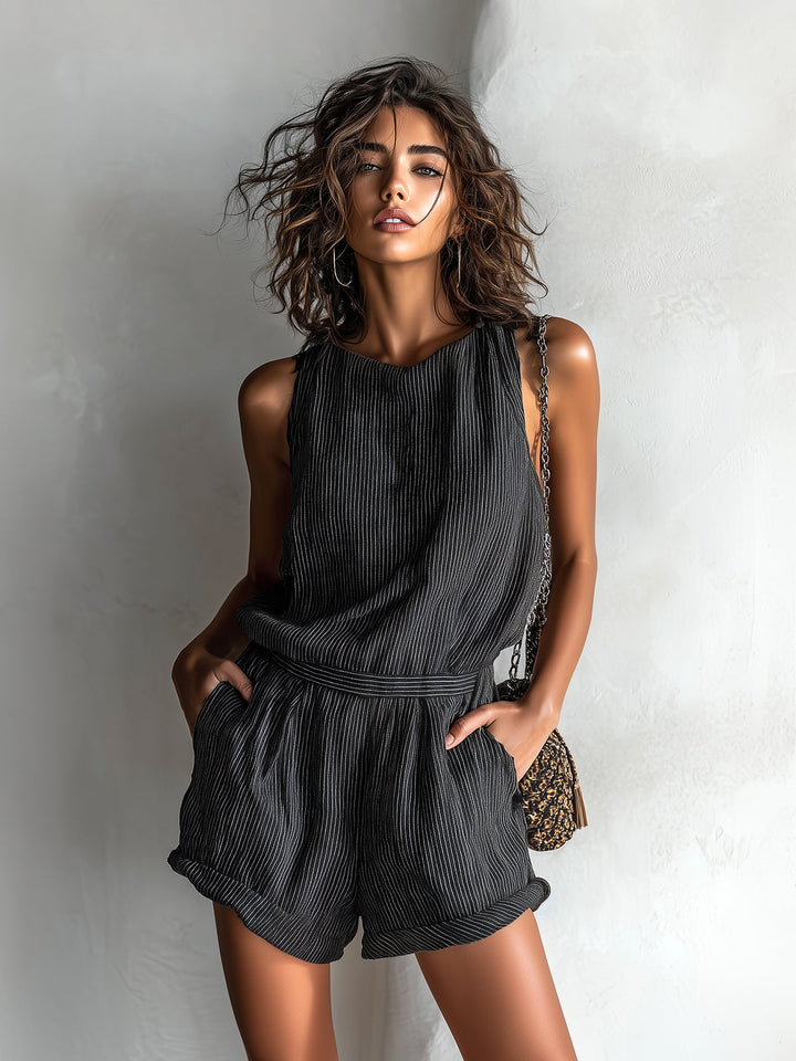 The Elora Striped Playsuit