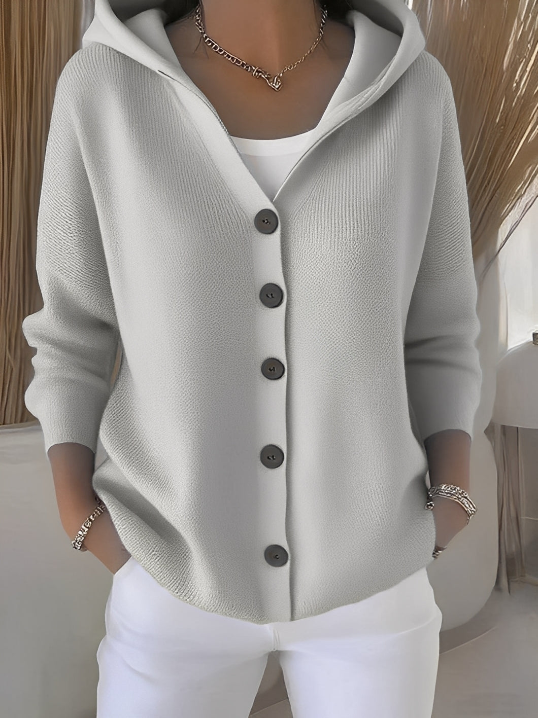 The Zulo Hooded Cotton Cardigan