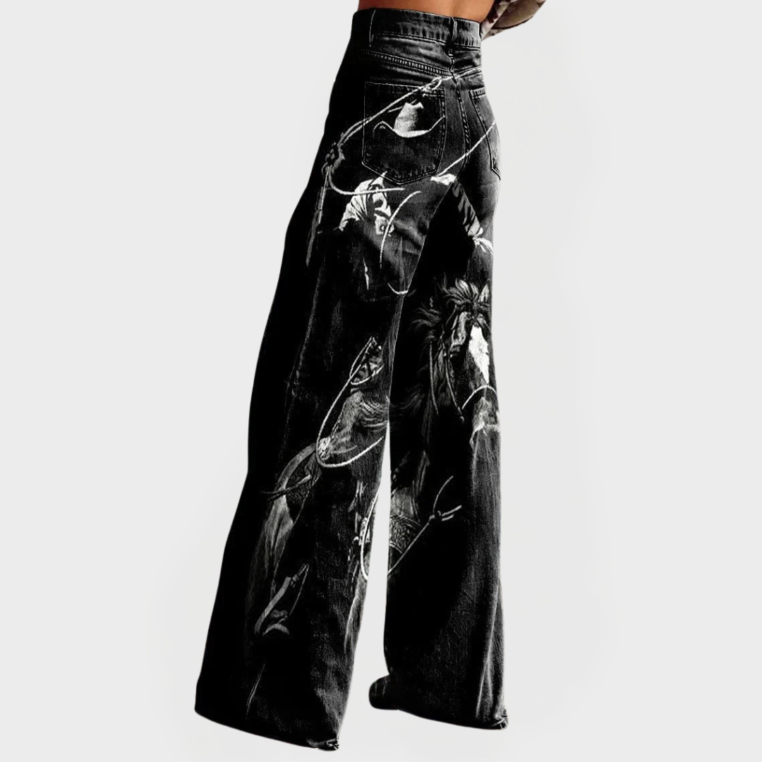 Comfortable Stylish Patterned Jeans