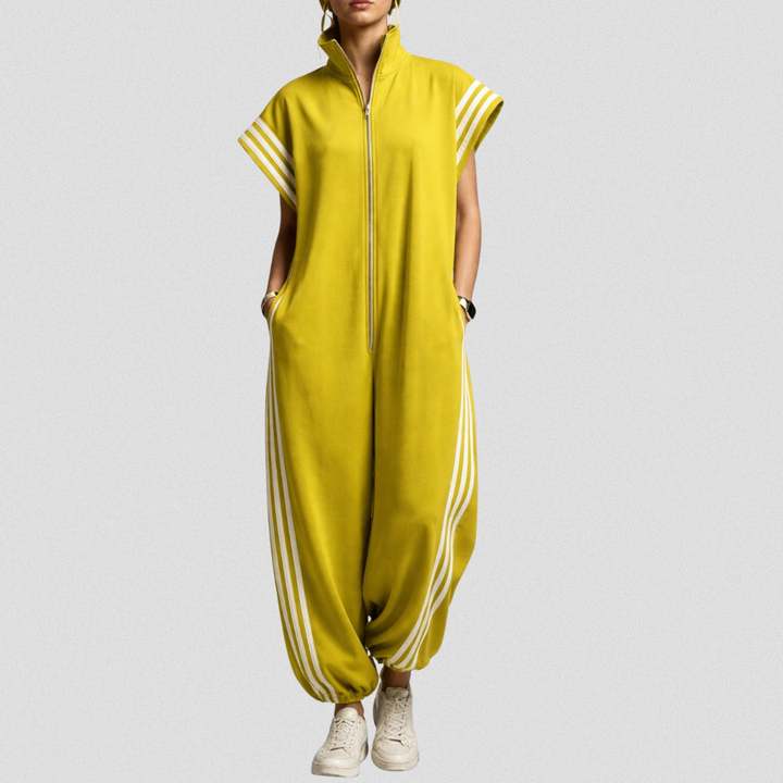 Valentina | Zip Neck Jumpsuit