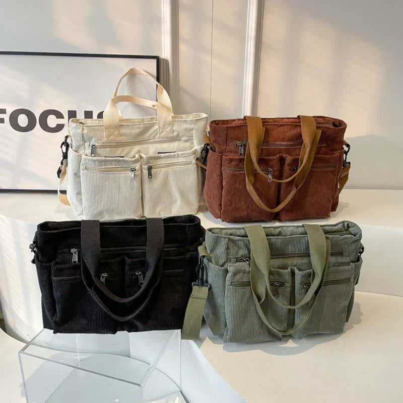 Elena | Urban Cord Tote Bag