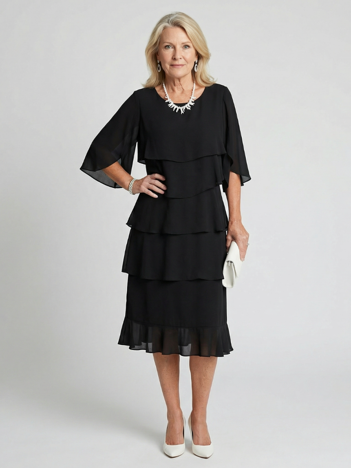 Liora | Layered Midi Dress