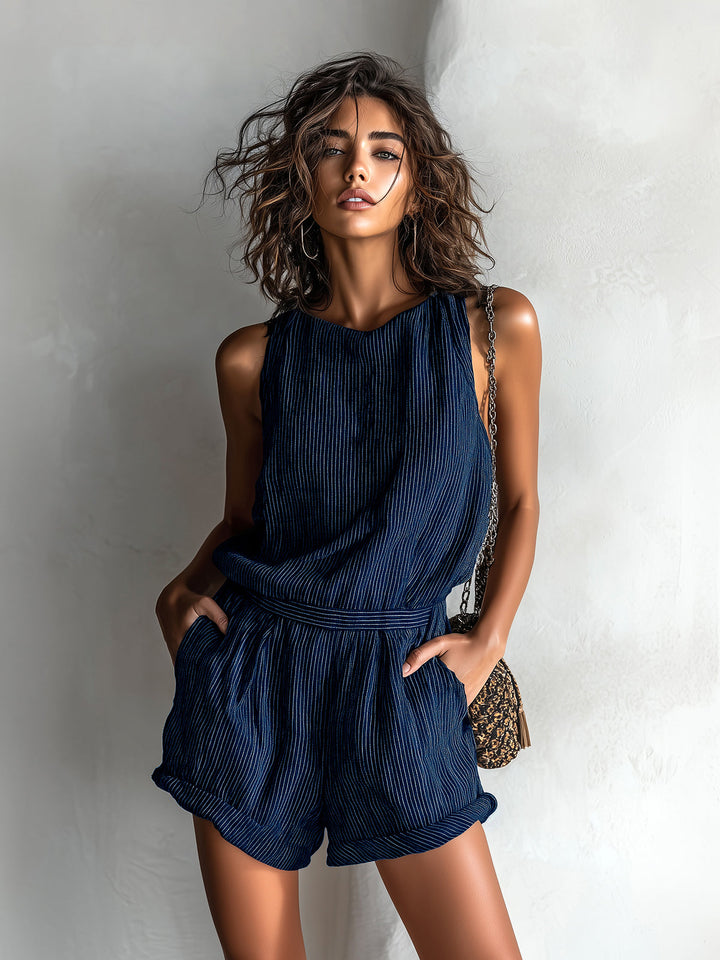 The Elora Striped Playsuit