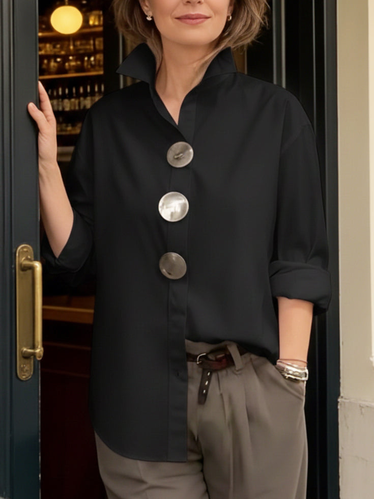 The Rosa Statement Button Blouse