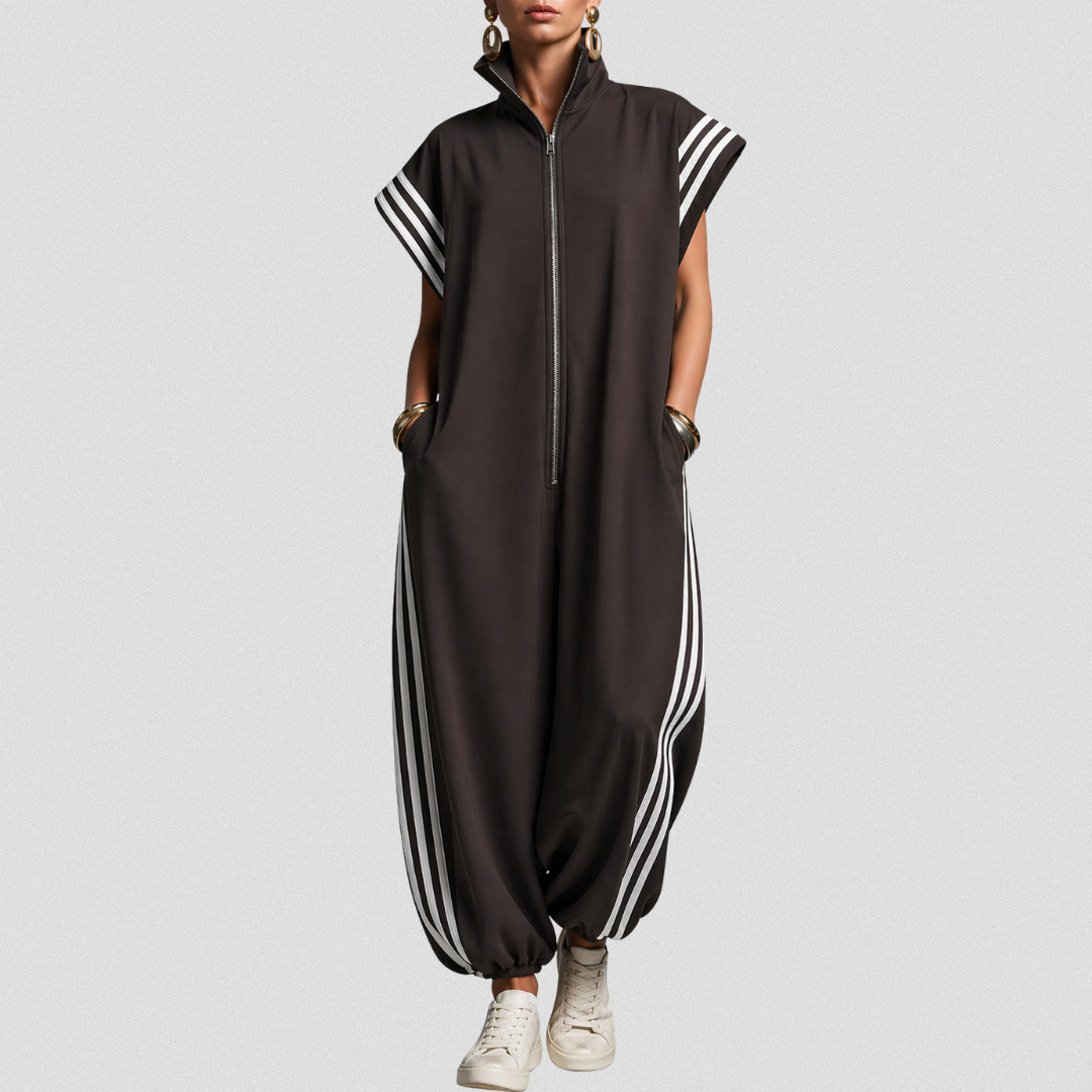 Valentina | Zip Neck Jumpsuit