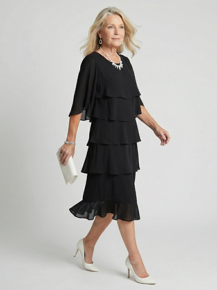 Liora | Layered Midi Dress