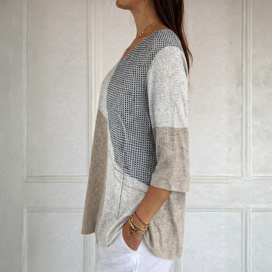 Aria™ | Geometric Knit Sweater