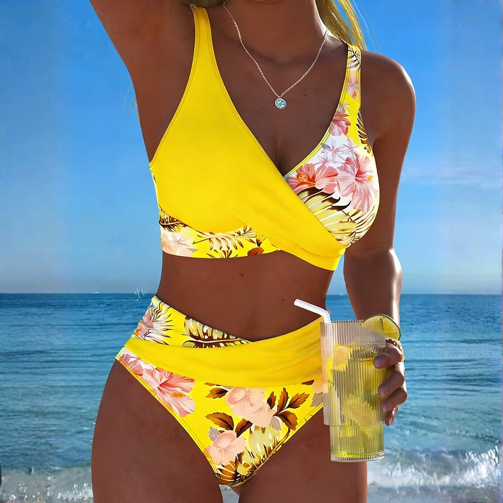 Gabriella Floral Contrast Bikini