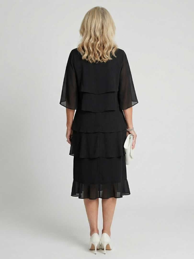 Liora | Layered Midi Dress