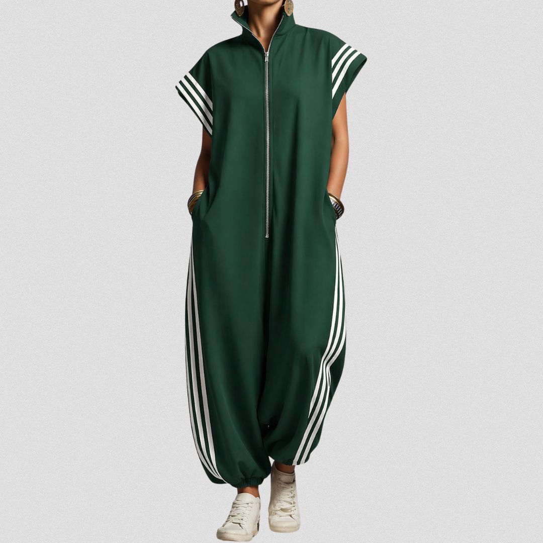 Valentina | Zip Neck Jumpsuit