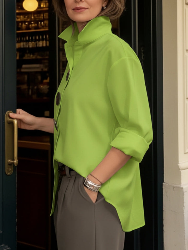 The Rosa Statement Button Blouse
