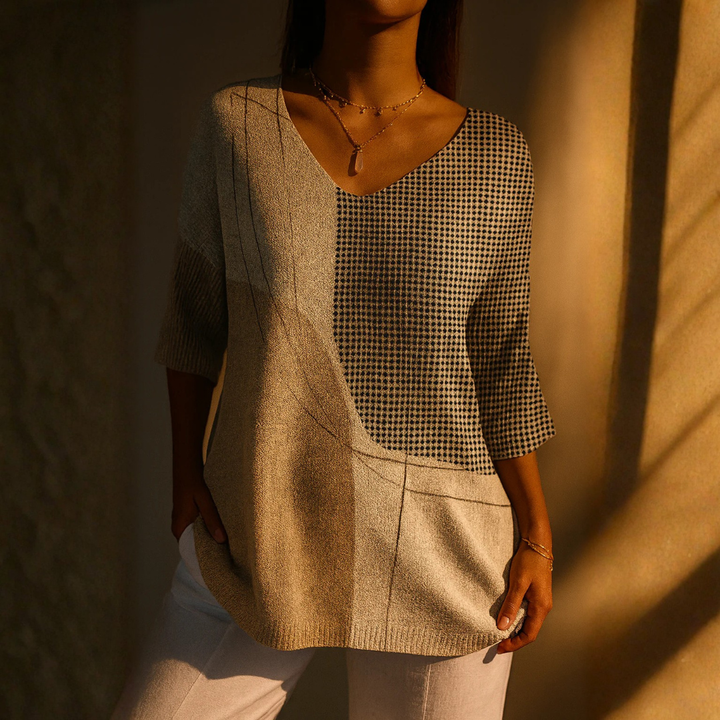 Aria™ | Geometric Knit Sweater