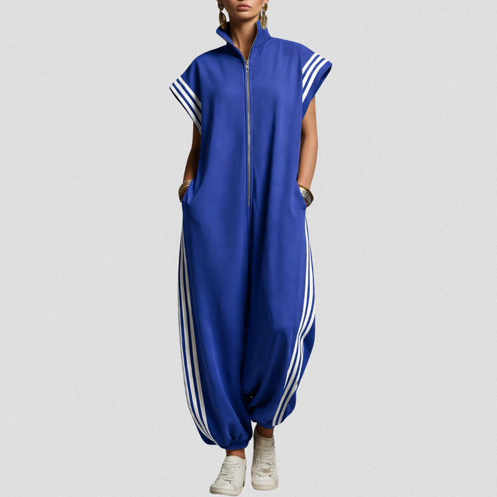 Valentina | Zip Neck Jumpsuit