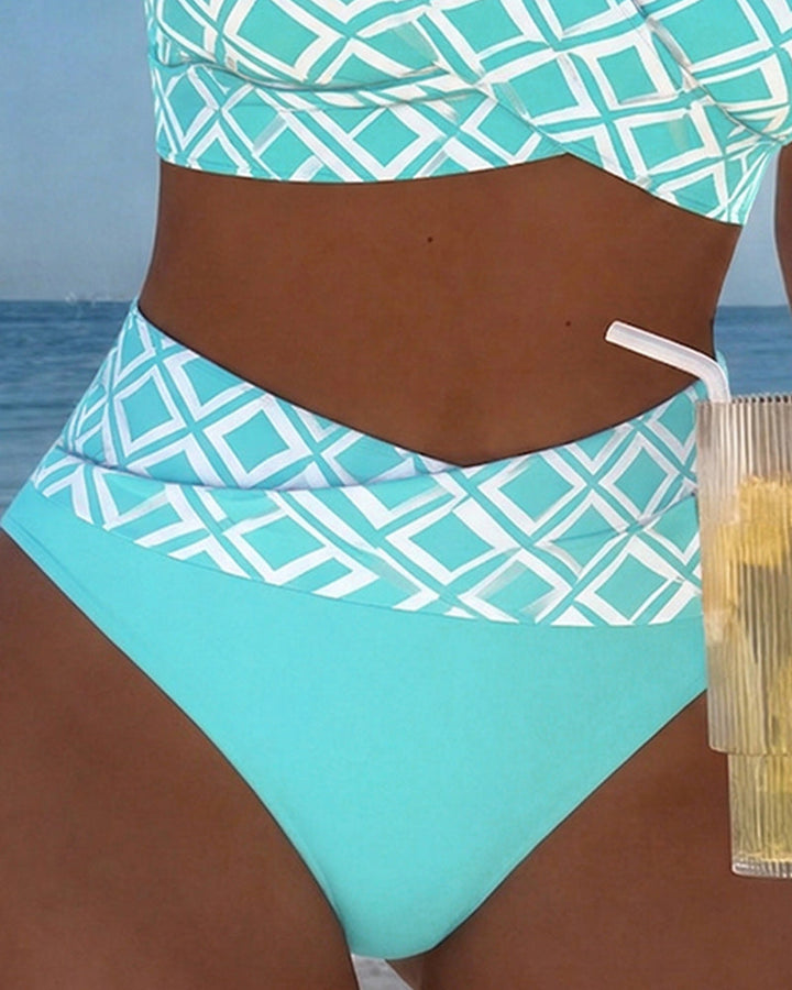 Letícia - Diamond Pattern Bathing Suit