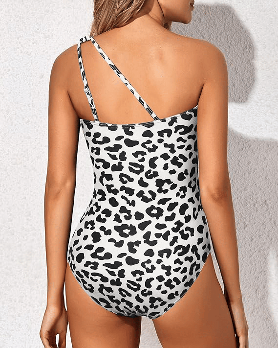 Pamela - Tropical One Shoulder Swimsuit