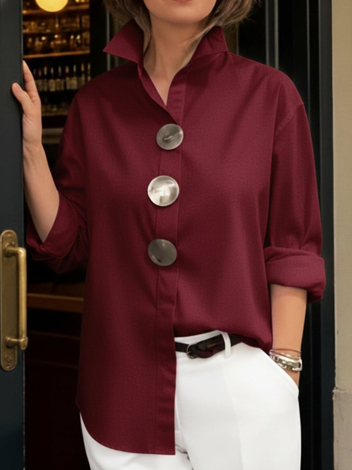 The Rosa Statement Button Blouse