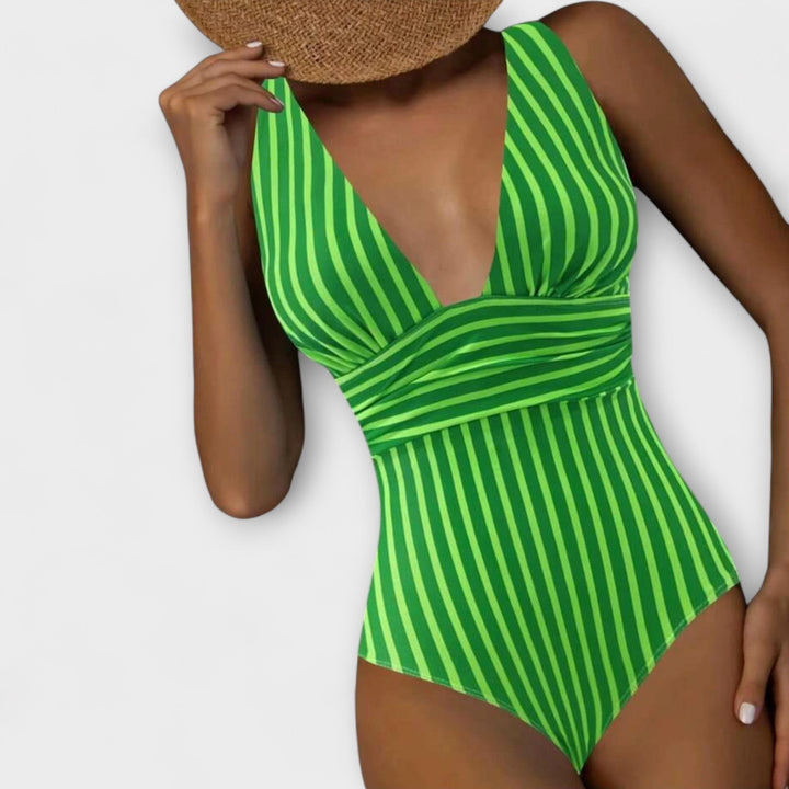 Jacqueline - Timeless Striped Swimwear