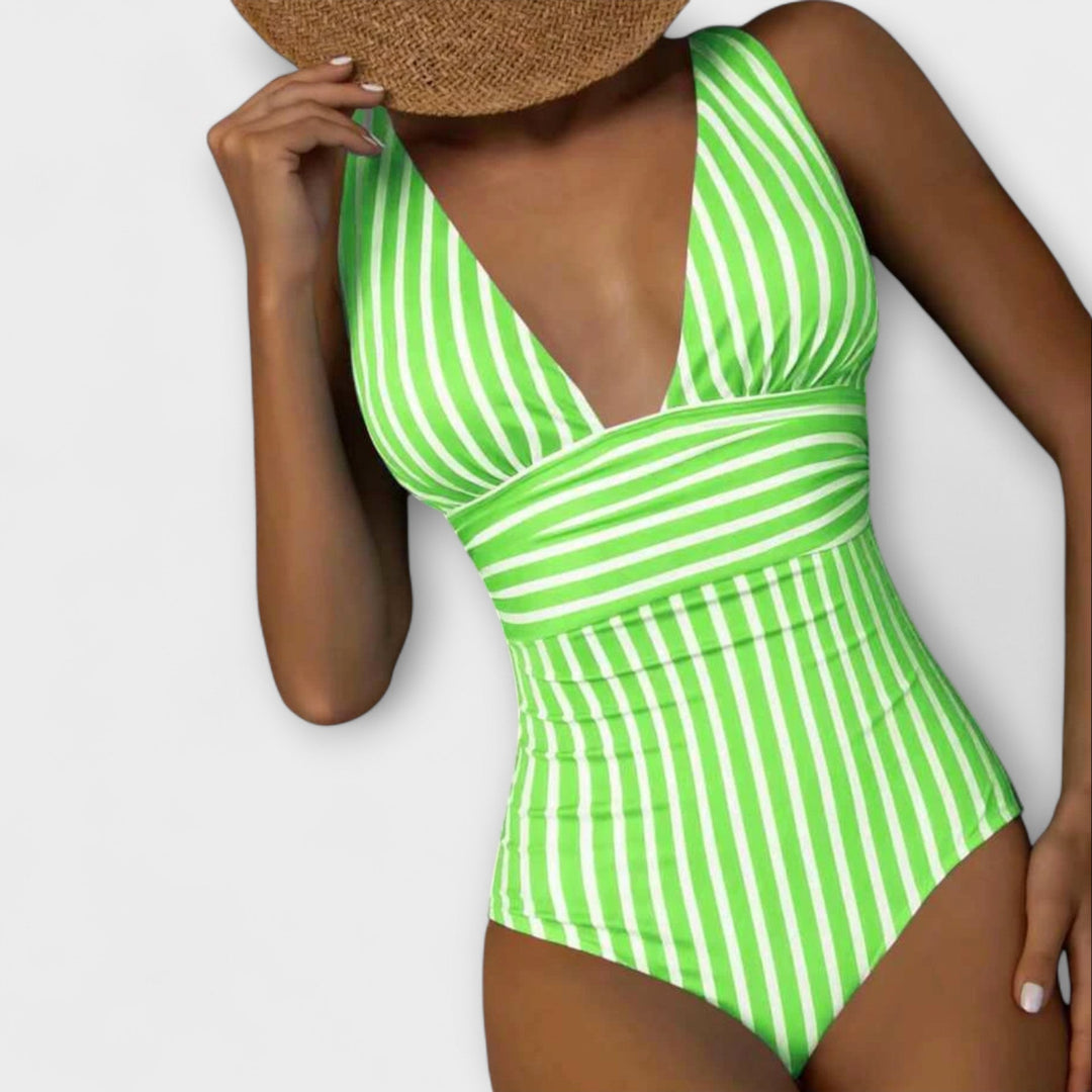 Jacqueline - Timeless Striped Swimwear