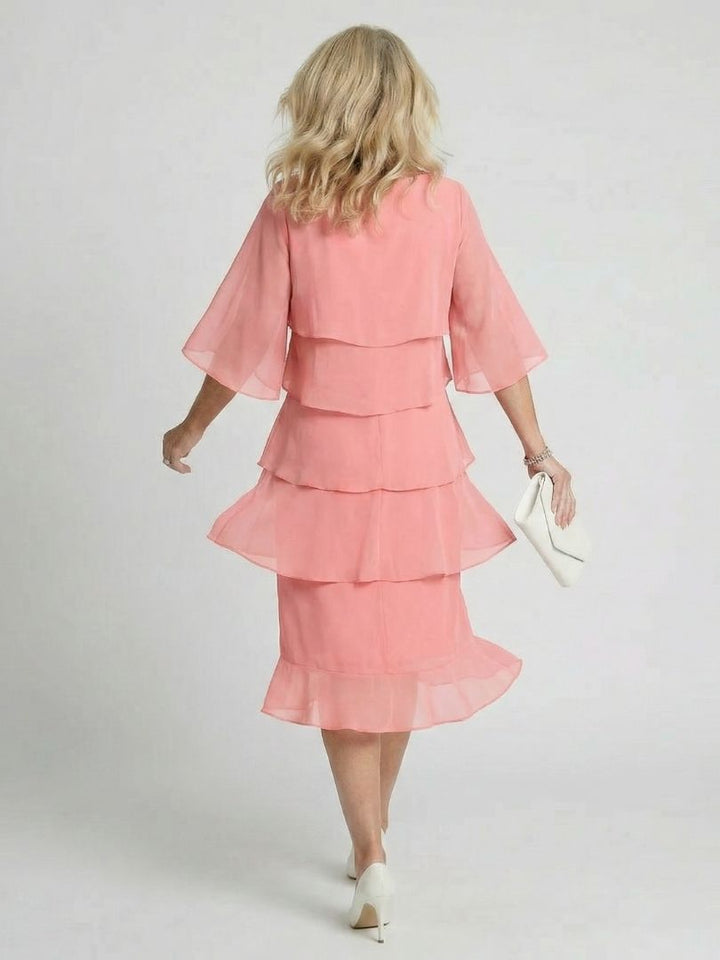 Liora | Layered Midi Dress