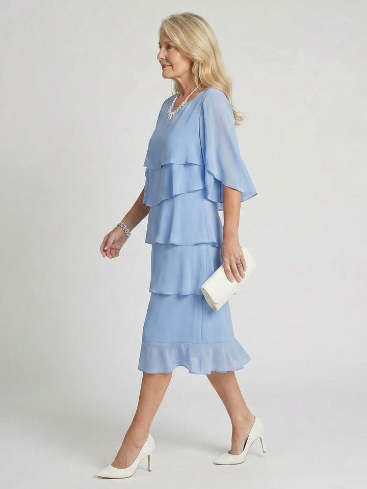 Liora | Layered Midi Dress