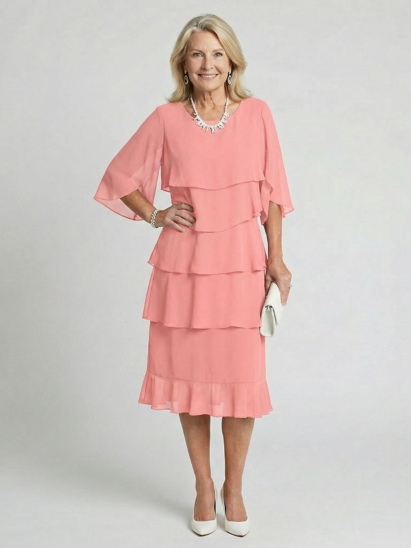 Liora | Layered Midi Dress