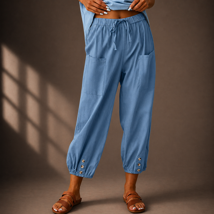The Marin Cotton Linen Trousers