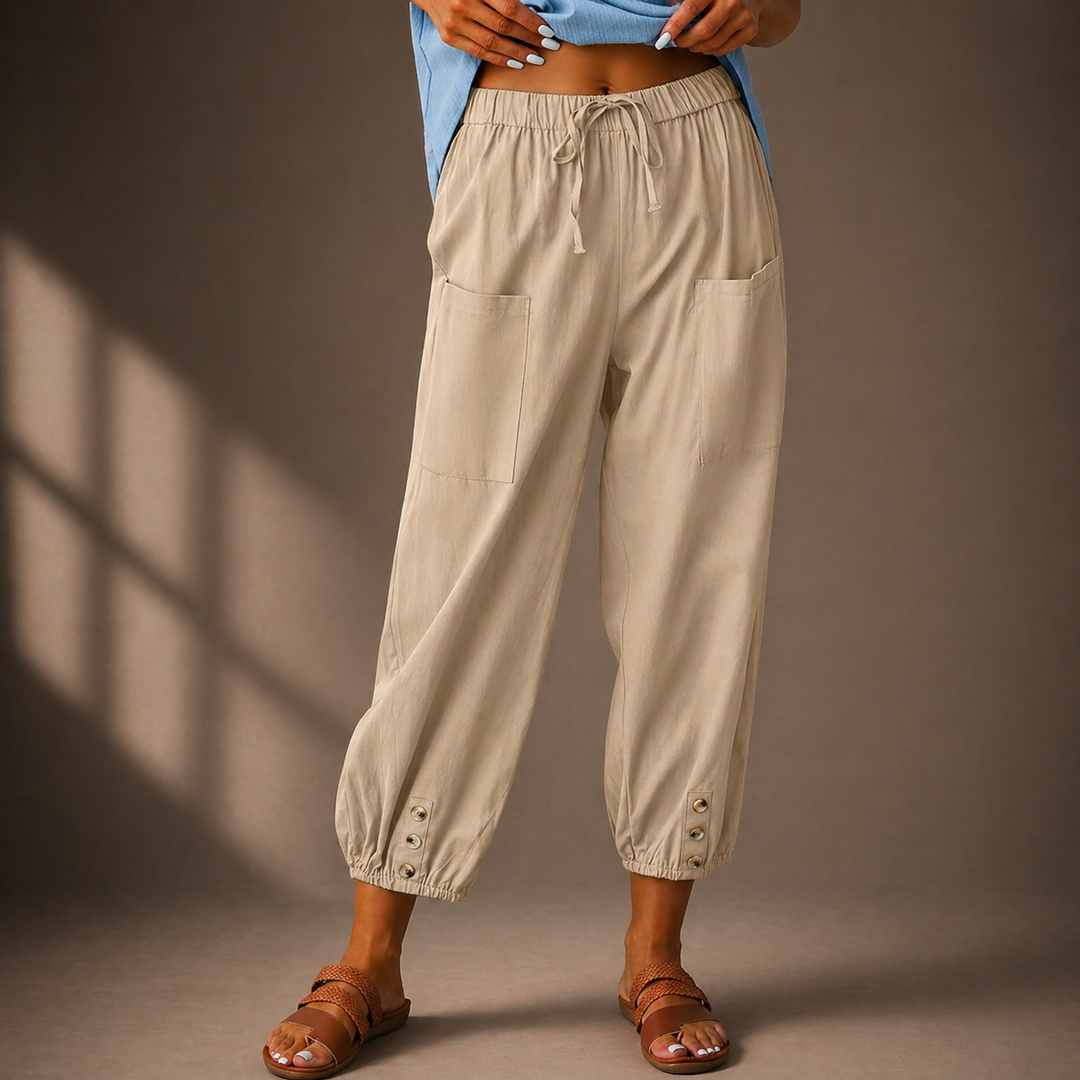 The Marin Cotton Linen Trousers