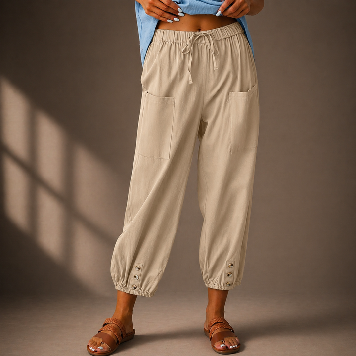 The Marin Cotton Linen Trousers