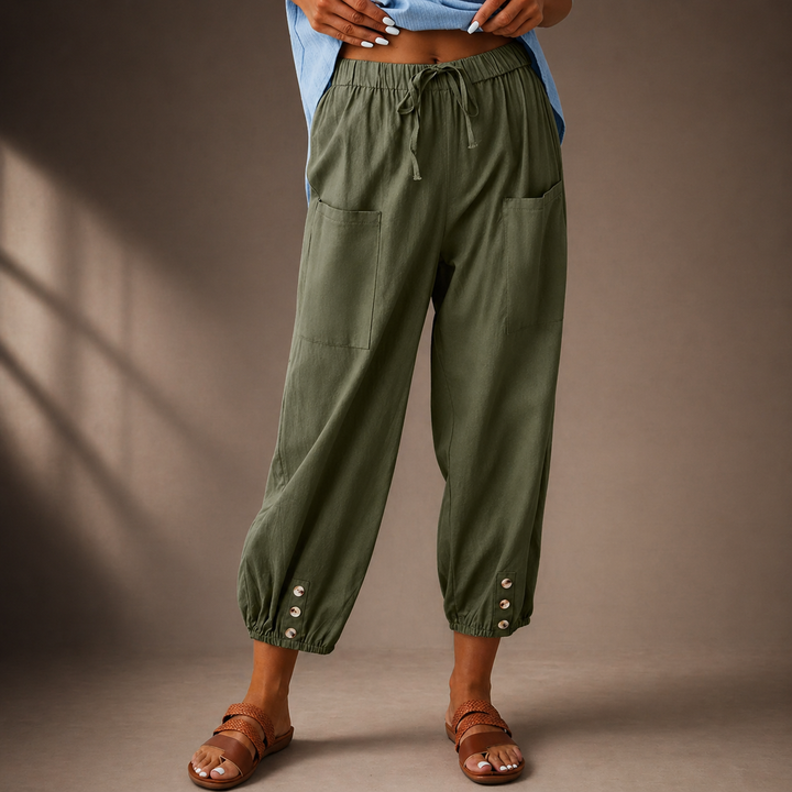 The Marin Cotton Linen Trousers