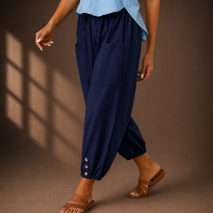 The Marin Cotton Linen Trousers