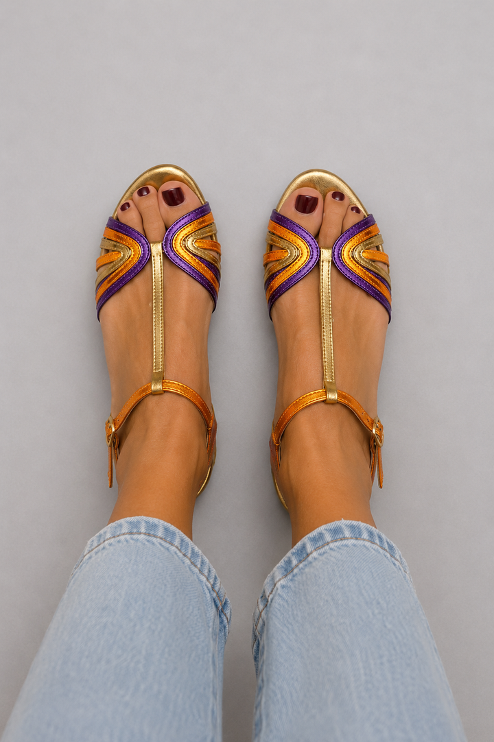 VIVIANA | Mediterranean Sea Colors Sandals