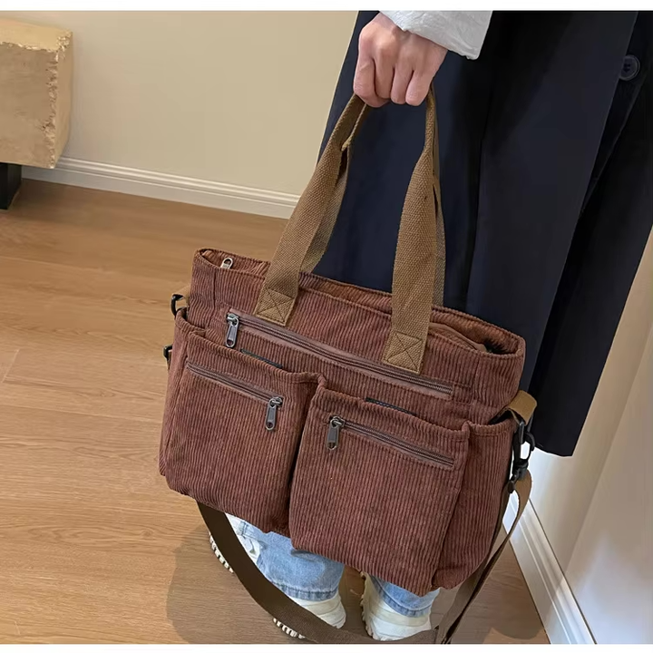 Elena | Urban Cord Tote Bag