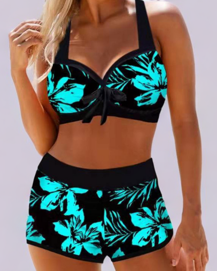 Geraldine - Island Print Bikini Set