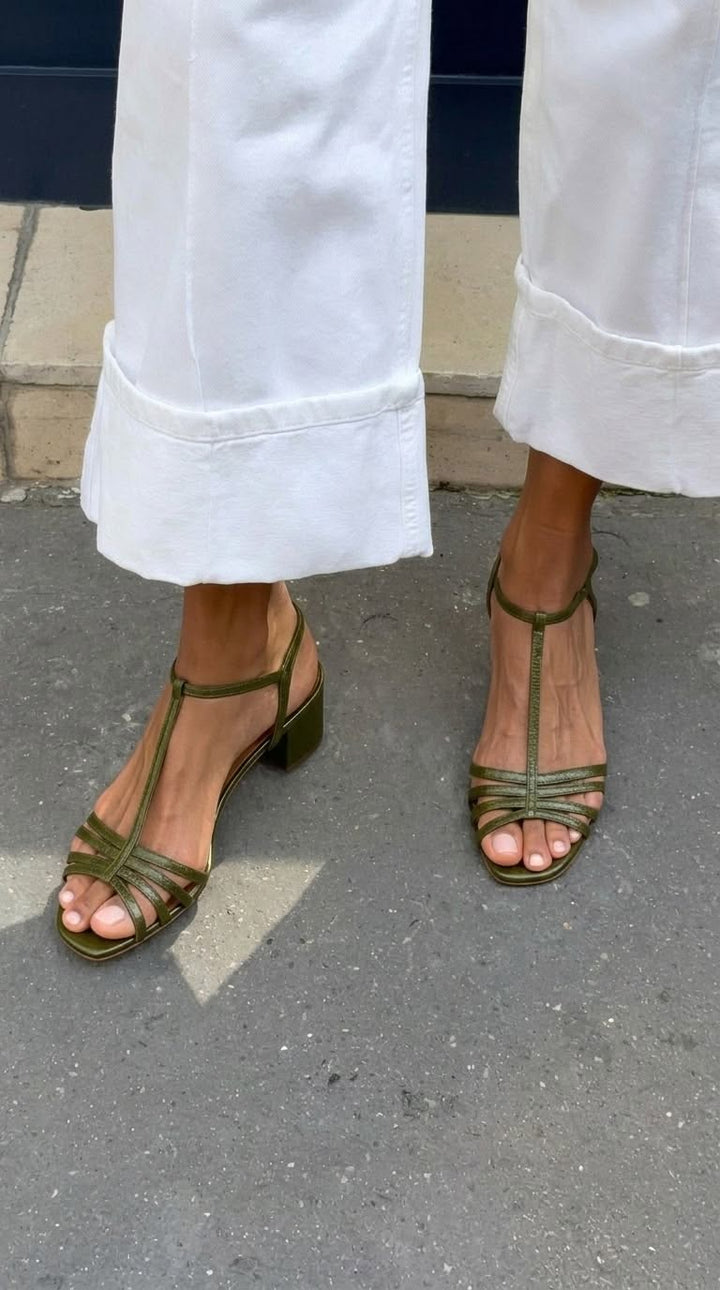 ALLEGRA | Gold Sandals Everyday Elegance