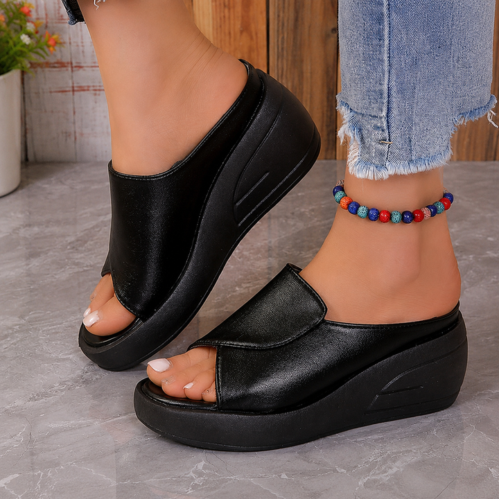 Eliza Orthopaedic Slip On Wedge Sandals