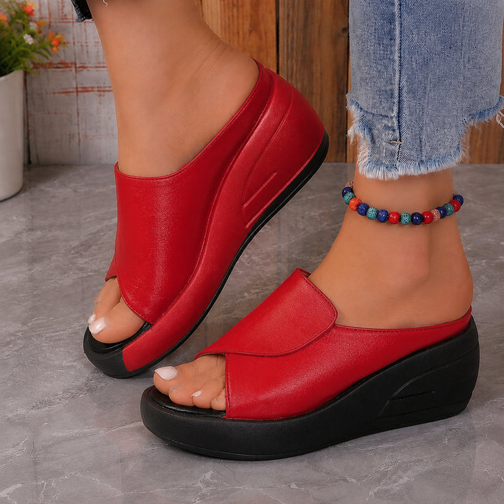 Eliza Orthopaedic Slip On Wedge Sandals