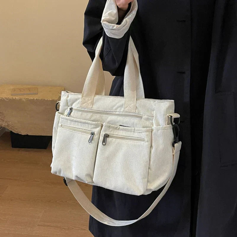 Elena | Urban Cord Tote Bag